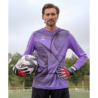 Свитер вратарский DIVISION PerFormDRY GK Pattern LS, сиреневый/темно-серый/белый